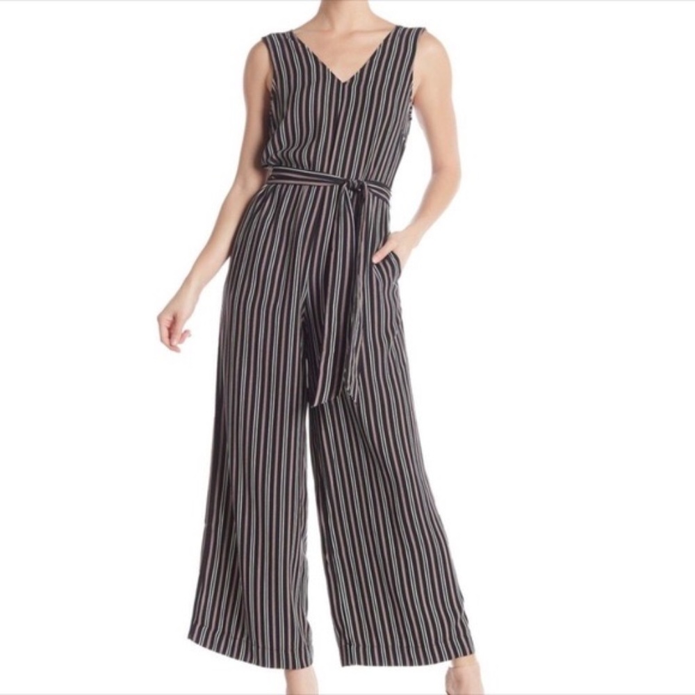 Max Studio Striped Jumpsuit